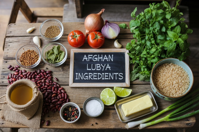 Afghan Lubya Recipe - Ingredients