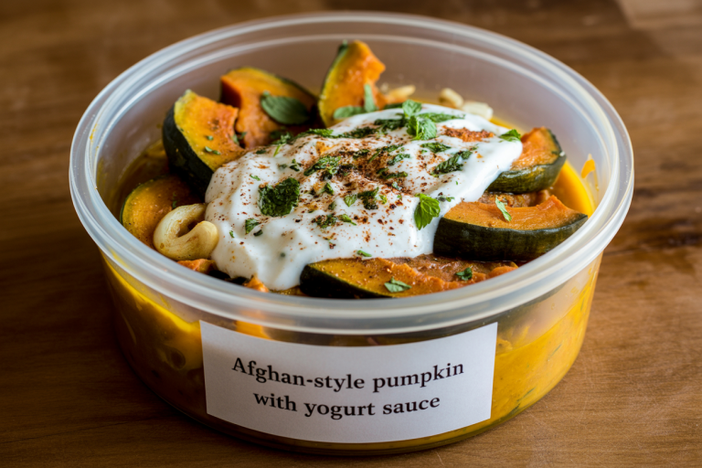 Afghan-Style Pumpkin with Yogurt Sauce Recipe - Storage