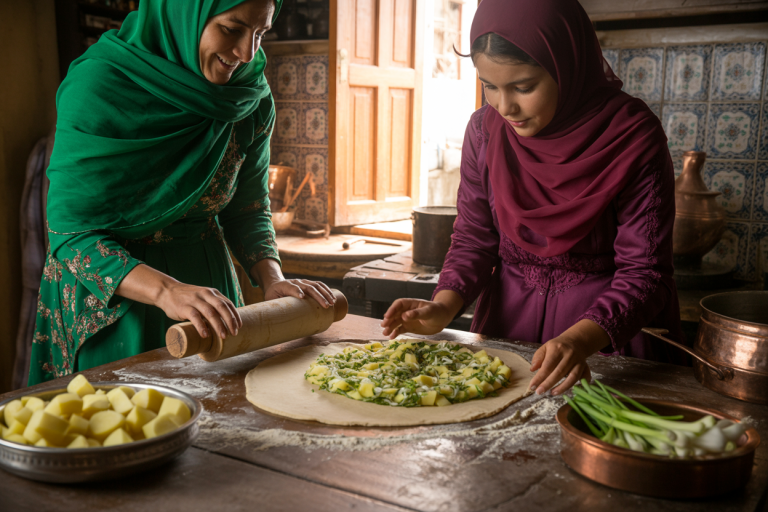 Afghani Bolani Recipe - Prep