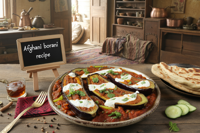 Afghani Borani Banjan Recipe
