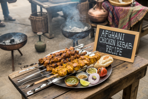 Afghani Chicken Kebab Recipe