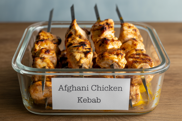 Afghani Chicken Kebab Recipe - Storage
