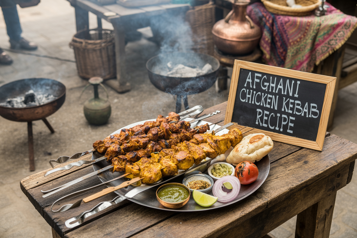 Afghani Chicken Kebab Recipe