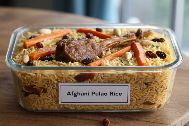 Afghani Pulao Rice Recipe - Storage