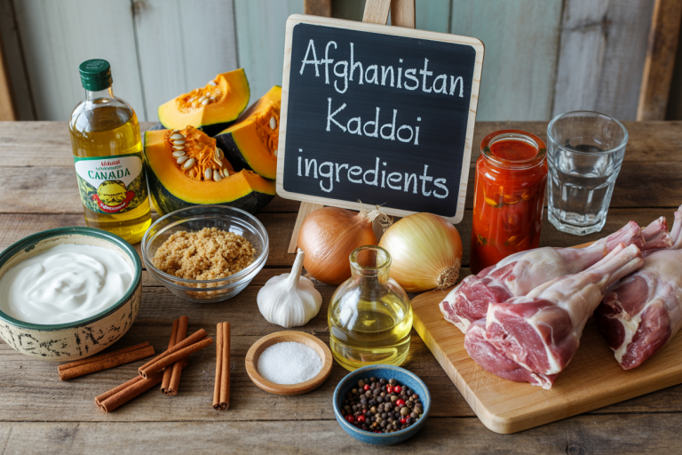 Afghanistan Kaddoi Recipe - Ingredients