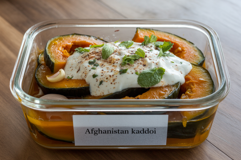 Afghanistan Kaddoi Recipe - Storage