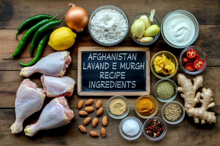 Afghanistan Lavand e Murgh Recipe - Ingredients