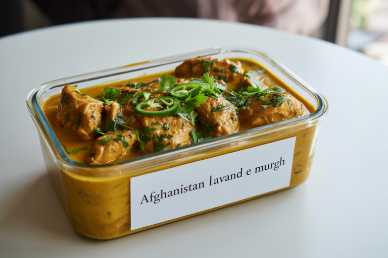 Afghanistan Lavand e Murgh Recipe - Storage