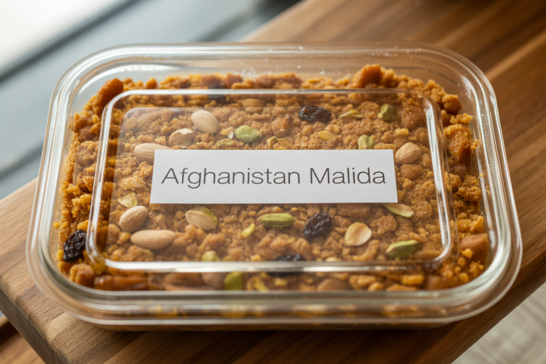 Afghanistan Malida Recipe - Storage