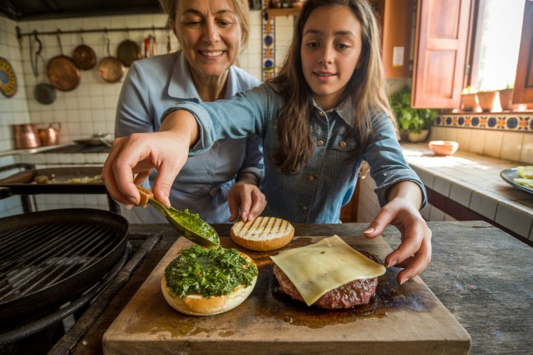 Argentine Asado Burgers with Provolone and Chimichurri Recipe - Preparation