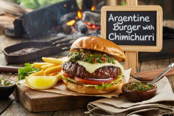 Argentine Burger with Chimichurri Recipe