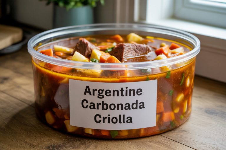 Argentine Carbonada Criolla Recipe - Storage