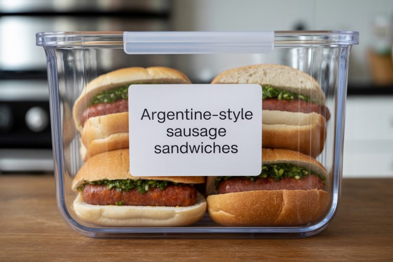 Argentine-Style Sausage Sandwiches Recipe - Storage