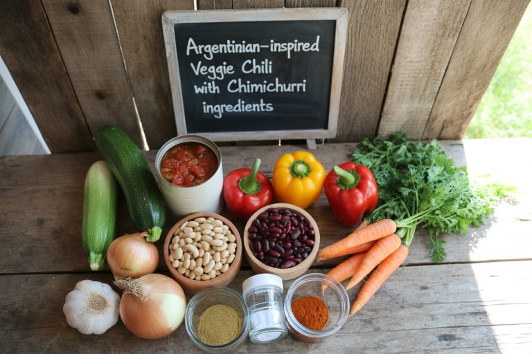 Argentinian-Inspired Veggie Chili With Chimichurri Recipe - Ingredients