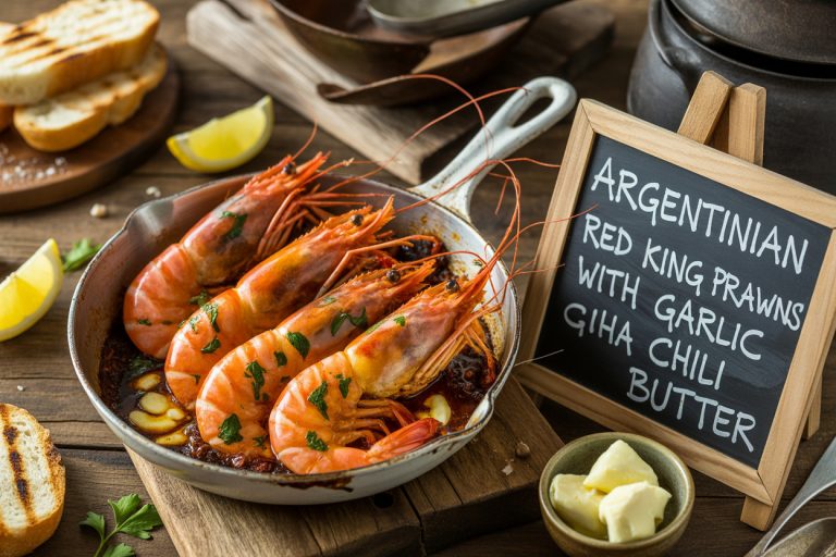 Argentinian Red King Prawns with Garlic Chili Butter Recipe