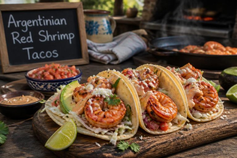Argentinian Red Shrimp Tacos Recipe