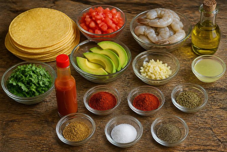 Argentinian Red Shrimp Tacos Recipe - Ingredients