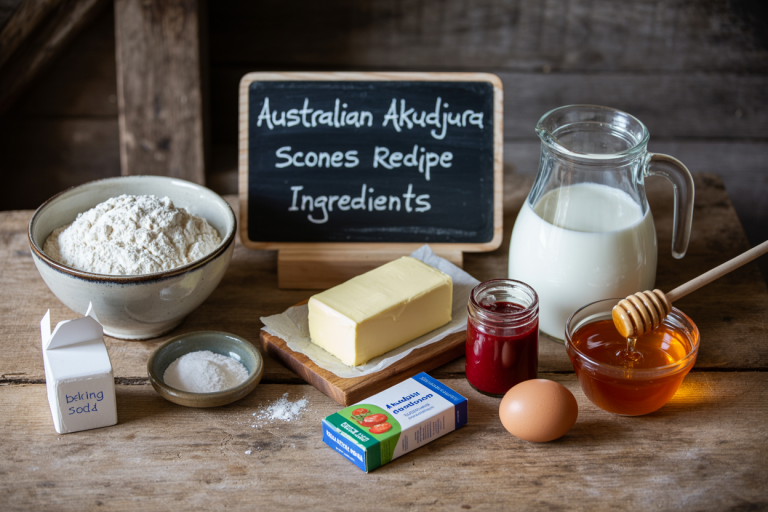 Australian Akudjura Scones Recipe - Ingredients