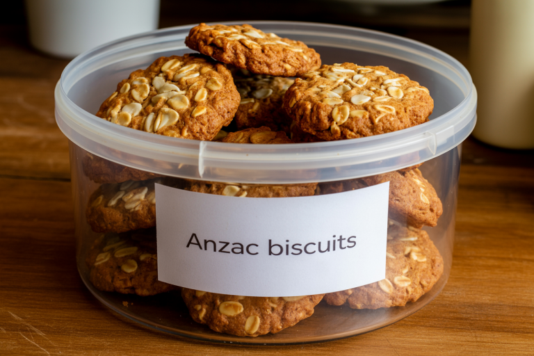 Australian Anzac Biscuits Recipe - Storage
