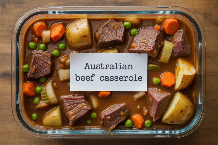 Australian Beef Casserole Recipe - Storage