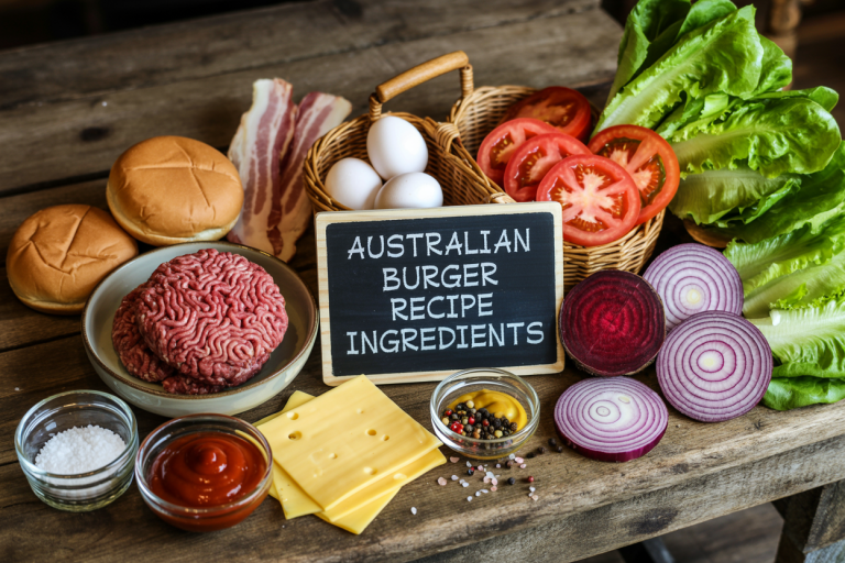 Australian Burger Recipe - Ingredients