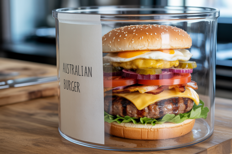 Australian Burger Recipe - Storage