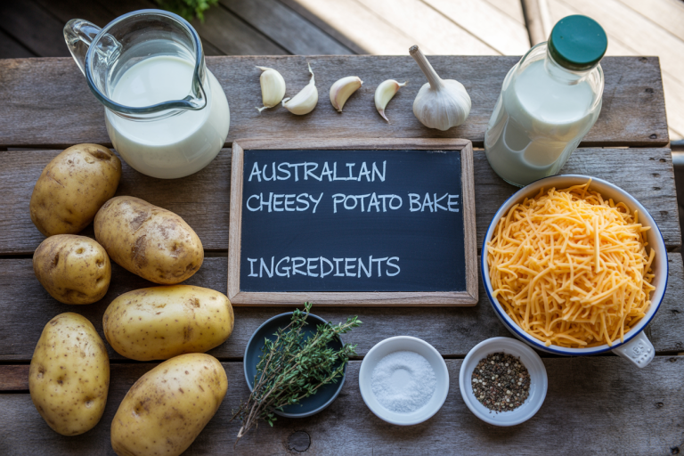 Australian Cheesy Potato Bake Recipe - Ingredients