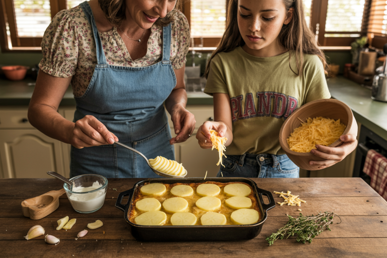 Australian Cheesy Potato Bake Recipe - Prep
