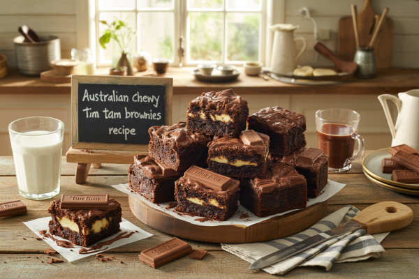 Australian Chewy Tim Tam Brownies Recipe