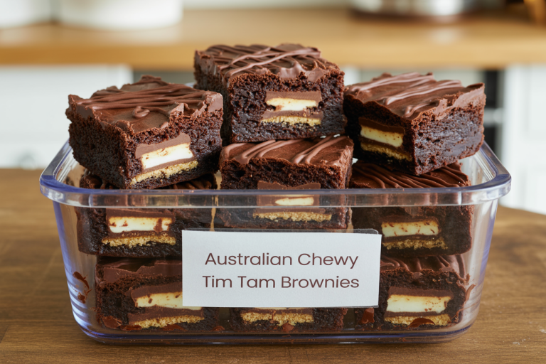 Australian Chewy Tim Tam Brownies Recipe - Storage