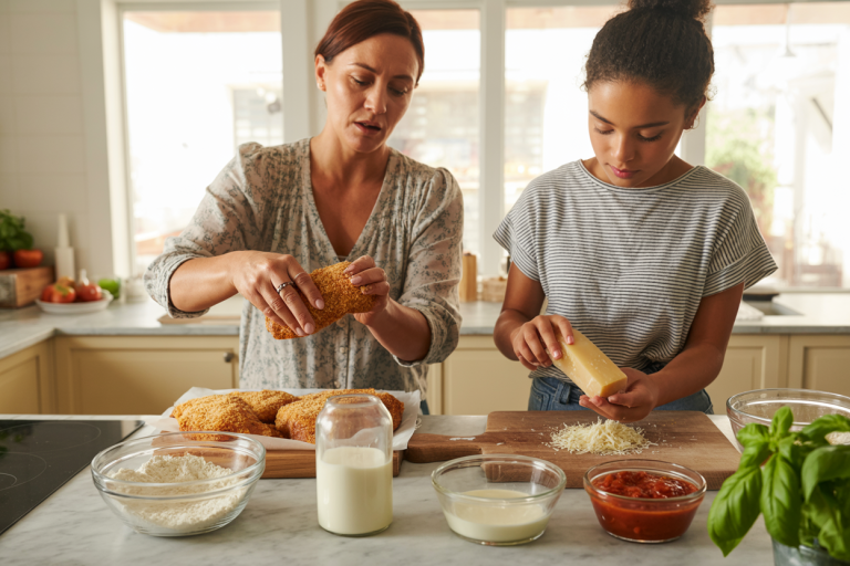 Australian Chicken Parmigiana Recipe - Prep