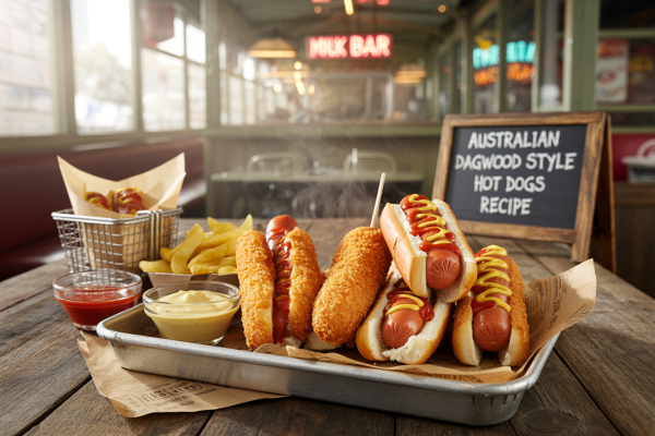 Australian Dagwood Style Hot Dogs Recipe