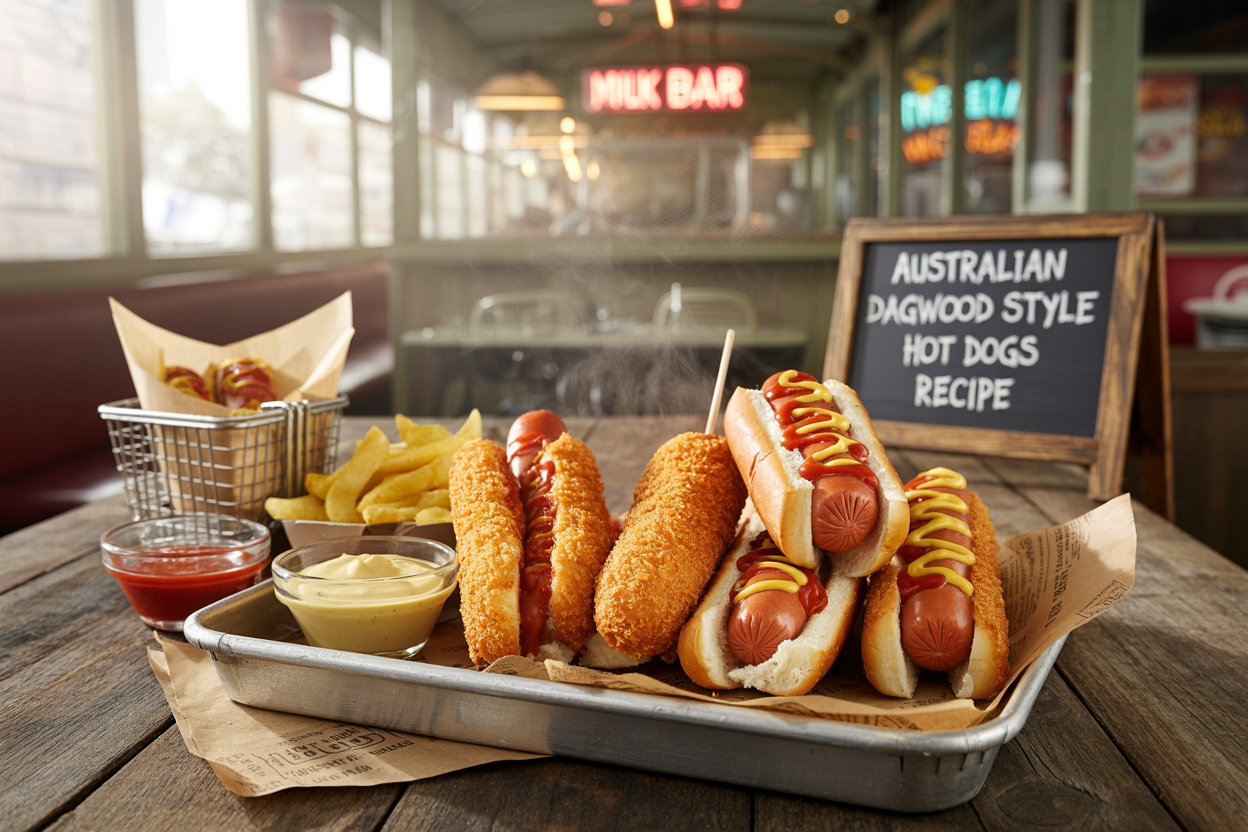 Australian Dagwood Style Hot Dogs Recipe