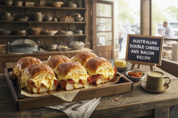 Australian Double Cheese and Bacon Roll Recipe