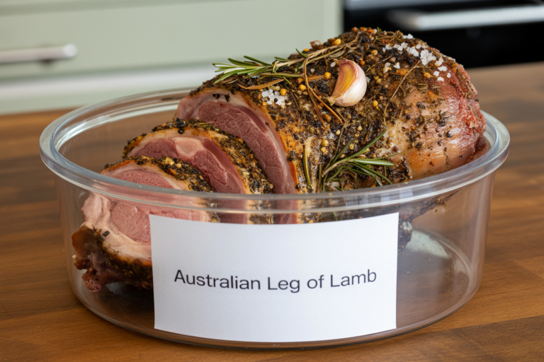 Australian Leg of Lamb Recipe - Storage