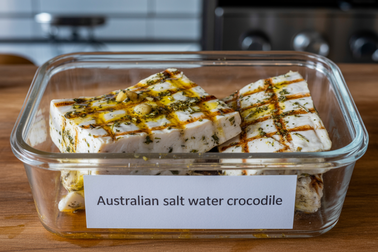 Australian Salt Water Crocodile Recipe - Storage