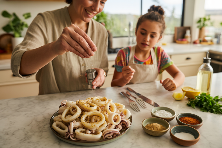 Australian Salt and Pepper Calamari Recipe - Prep