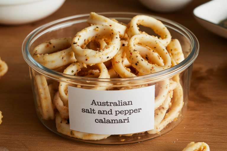 Australian Salt and Pepper Calamari Recipe - Storage