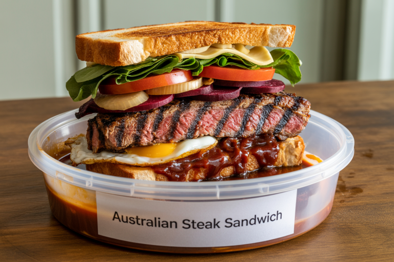 Australian Steak Sandwich Recipe - Leftovers