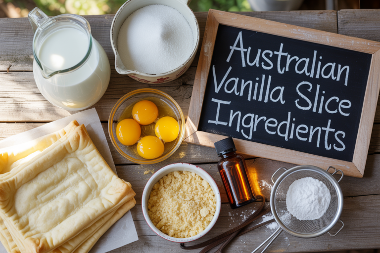 Australian Vanilla Slice Recipe - Ingredients
