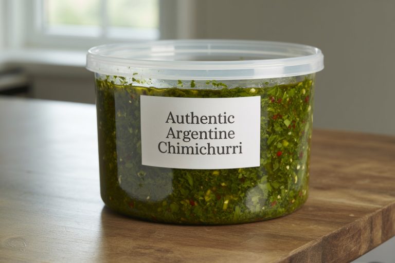 Authentic Argentine Chimichurri Recipe - Storage