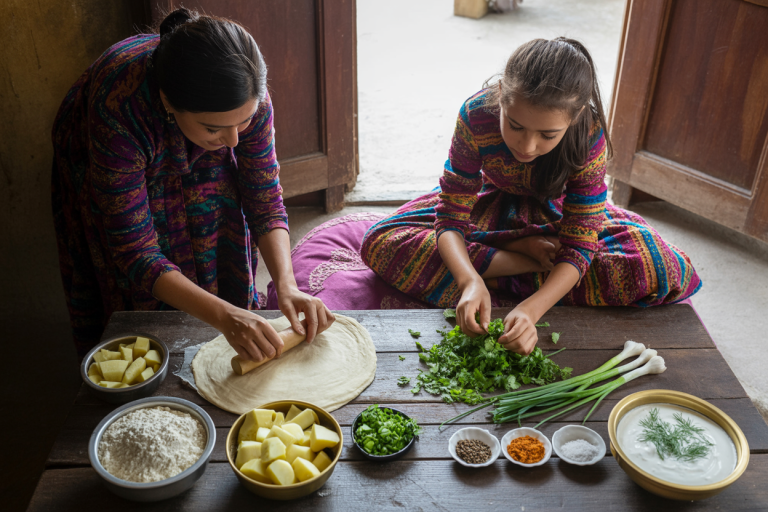 Bolani Katchalu Recipe - Prep