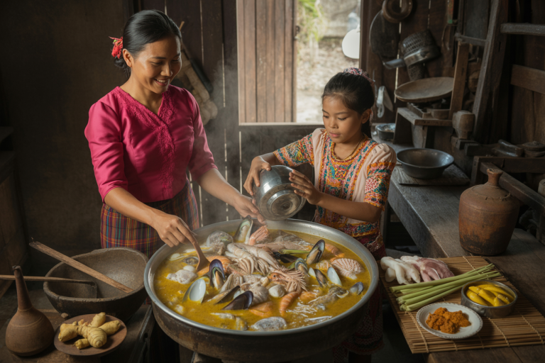 Burmese Bouillabaisse Recipe - Prep