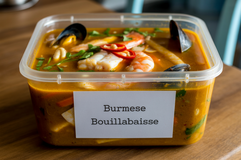Burmese Bouillabaisse Recipe - Storage