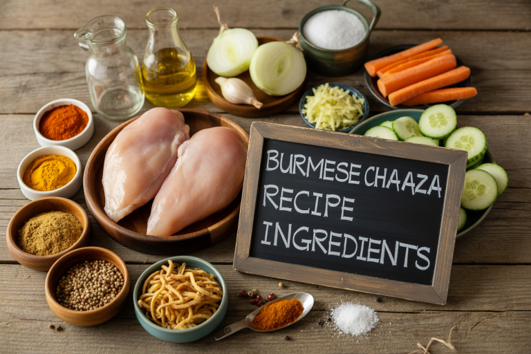 Burmese Chaaza Recipe - Ingredients