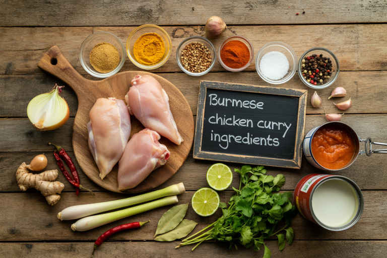 Burmese Chicken Curry Recipe - Ingredients