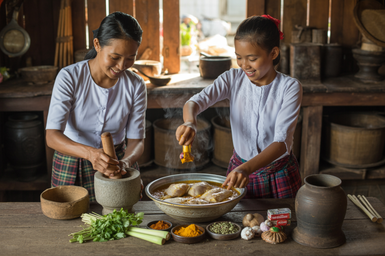 Burmese Chicken Curry Recipe - Prep