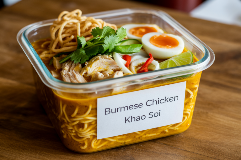 Burmese Chicken Khao Soi Recipe - Storage