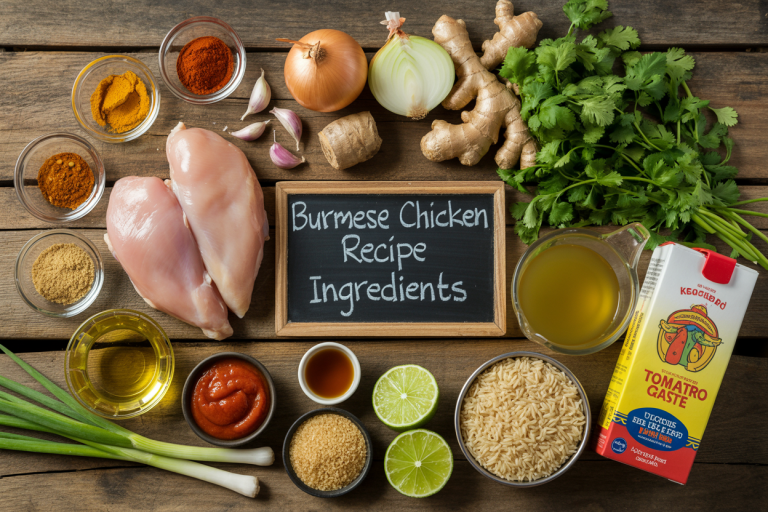 Burmese Chicken Recipe - Ingredients