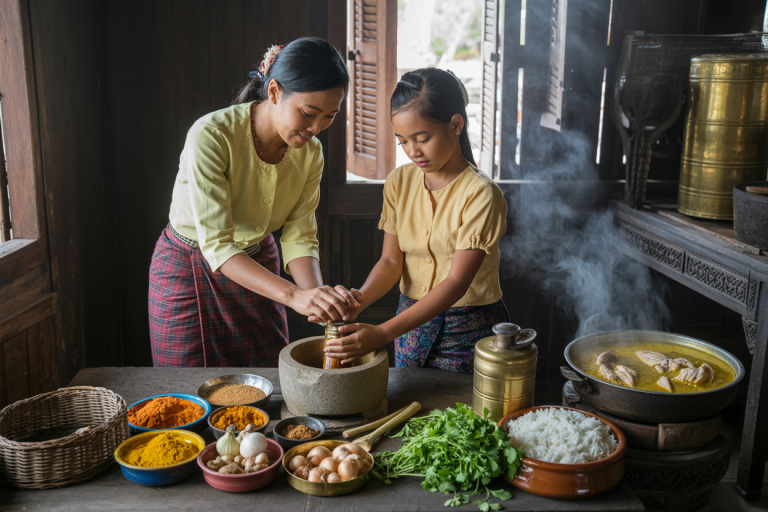 Burmese Chicken Recipe - Prep